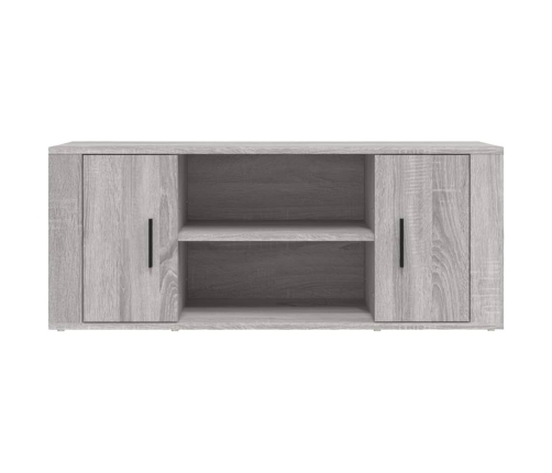 Mueble de TV madera contrachapada gris Sonoma 100x35x40 cm