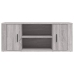 Mueble de TV madera contrachapada gris Sonoma 100x35x40 cm