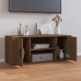 Mueble TV madera contrachapada color marrón roble 100x35x40 cm