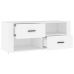 Mueble para TV madera contrachapada blanco 100x35x40 cm