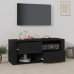 Mueble para TV madera contrachapada negra 100x35x40 cm