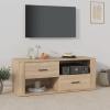 Mueble para TV madera contrachapada color roble 100x35x40 cm