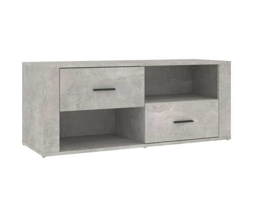 Mueble para TV contrachapada gris hormigón 100x35x40 cm