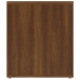 Mueble TV madera contrachapada color marrón roble 100x35x40 cm