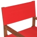 Sillas de director 2 uds madera maciza de teca rojo