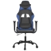 Silla gaming cuero sintético negro y azul