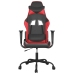 Silla gaming cuero sintético negro y rojo