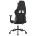 Silla gaming cuero sintético negro y rojo