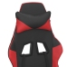 Silla gaming cuero sintético negro y rojo