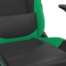 Silla gaming cuero sintético negro y verde