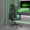 Silla gaming cuero sintético negro y verde