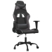 Silla gaming cuero sintético negro y gris