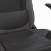 Silla gaming cuero sintético negro y gris