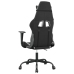 Silla gaming cuero sintético negro y blanco