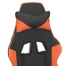 Silla gaming cuero sintético negro y naranja