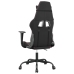 Silla gaming cuero sintético negro y rojo vino tinto