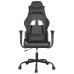 Silla gaming cuero sintético negro