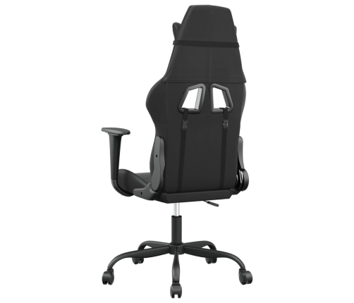 Silla gaming cuero sintético negro