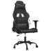 Silla gaming cuero sintético negro