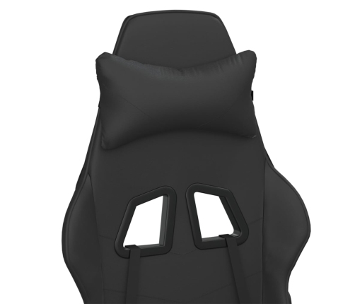 Silla gaming cuero sintético negro