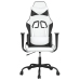 Silla gaming cuero sintético blanco y negro