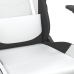 Silla gaming cuero sintético blanco y negro