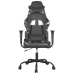 Silla gaming cuero sintético negro y camuflaje