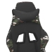 Silla gaming cuero sintético negro y camuflaje