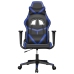 Silla gaming cuero sintético negro y azul