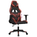 Silla gaming cuero sintético negro y rojo