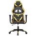 Silla gaming cuero sintético negro y dorado