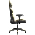 Silla gaming cuero sintético negro y dorado