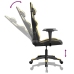 Silla gaming cuero sintético negro y dorado