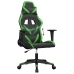 Silla gaming cuero sintético negro y verde