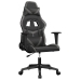 Silla gaming cuero sintético negro y gris