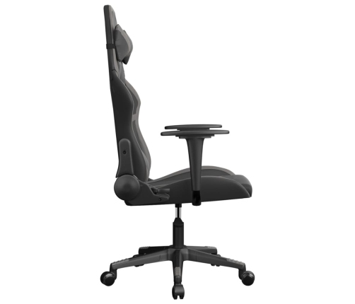 Silla gaming cuero sintético negro y gris