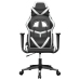 Silla gaming cuero sintético negro y blanco