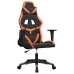 Silla gaming cuero sintético negro y naranja