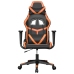 Silla gaming cuero sintético negro y naranja