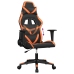 Silla gaming cuero sintético negro y naranja