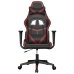 Silla gaming cuero sintético negro y rojo vino tinto