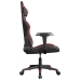 Silla gaming cuero sintético negro y rojo vino tinto