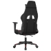 Silla gaming cuero sintético negro y rojo vino tinto