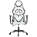 Silla gaming cuero sintético blanco y negro