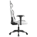 Silla gaming cuero sintético blanco y negro