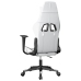 Silla gaming cuero sintético blanco y negro