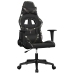 Silla gaming cuero sintético negro y camuflaje