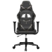 Silla gaming cuero sintético negro y camuflaje