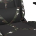 Silla gaming con reposapiés cuero sintético negro camuflaje