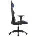 Silla gaming cuero sintético negro y azul